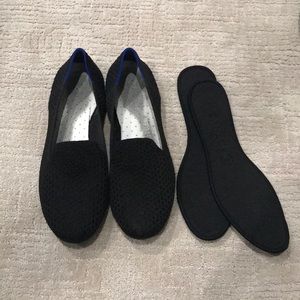 Black Honeycomb Loafers
